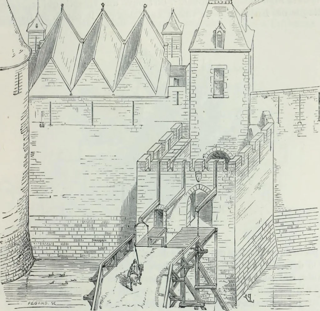 An illustration from Dictionnaire raisonné de l'architecture française du XIe au XVIe siècle, 1858, leaf 406