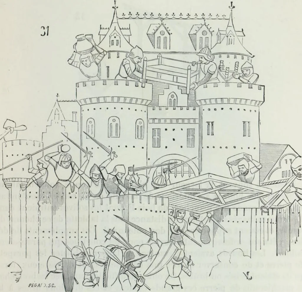 An illustration from Dictionnaire raisonné de l'architecture française du XIe au XVIe siècle, 1858, leaf 408