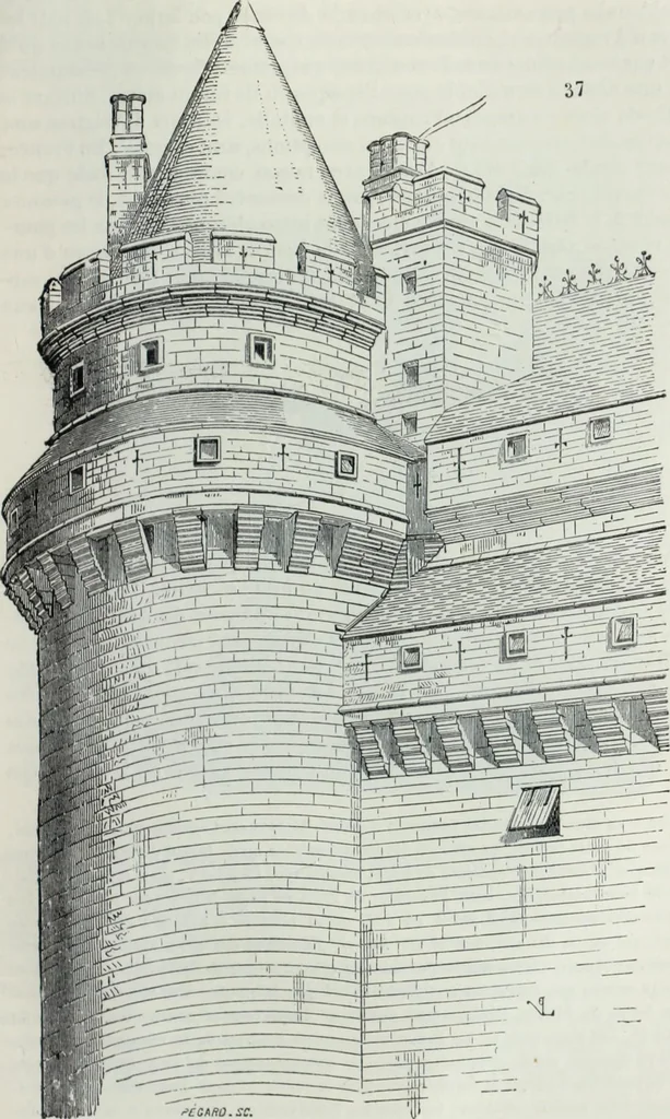 An illustration from Dictionnaire raisonné de l'architecture française du XIe au XVIe siècle, 1858, leaf 414