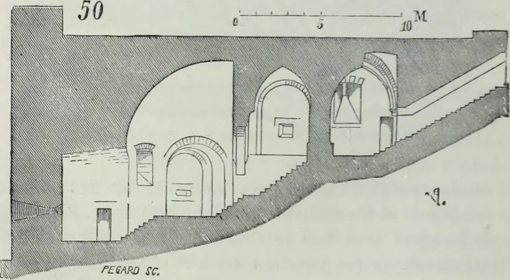 An illustration from Dictionnaire raisonné de l'architecture française du XIe au XVIe siècle, 1858, leaf 437