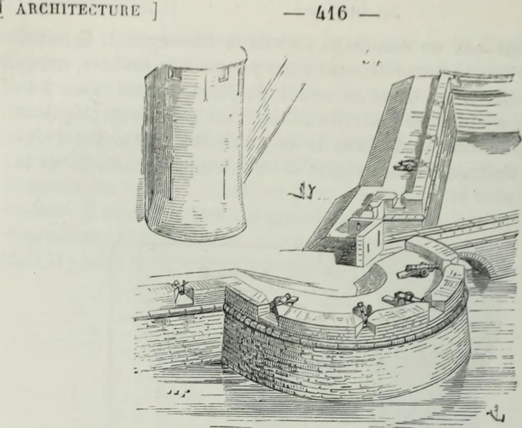 An illustration from Dictionnaire raisonné de l'architecture française du XIe au XVIe siècle, 1858, leaf 441