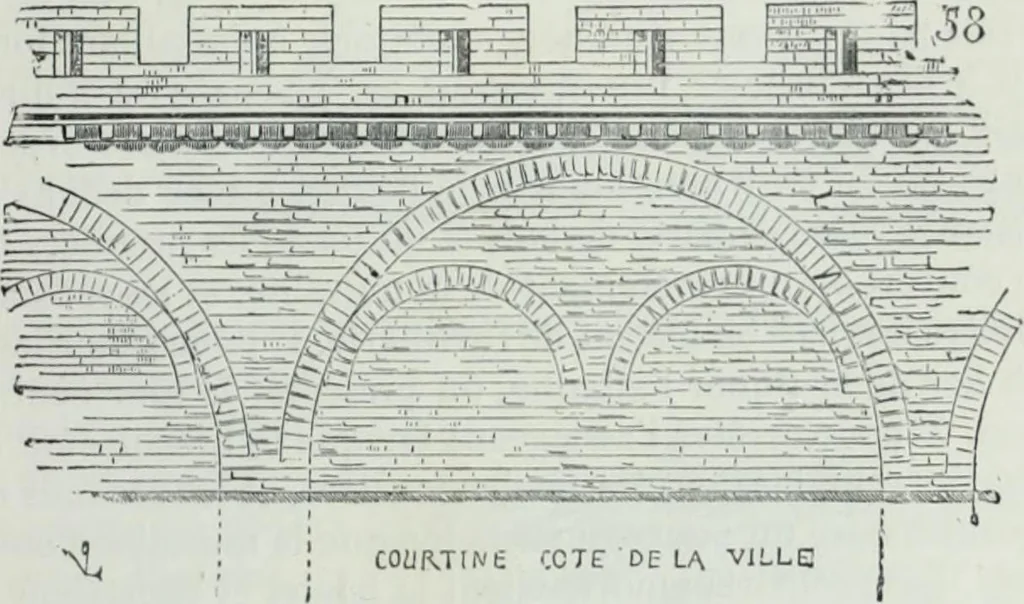 An illustration from Dictionnaire raisonné de l'architecture française du XIe au XVIe siècle, 1858, leaf 446