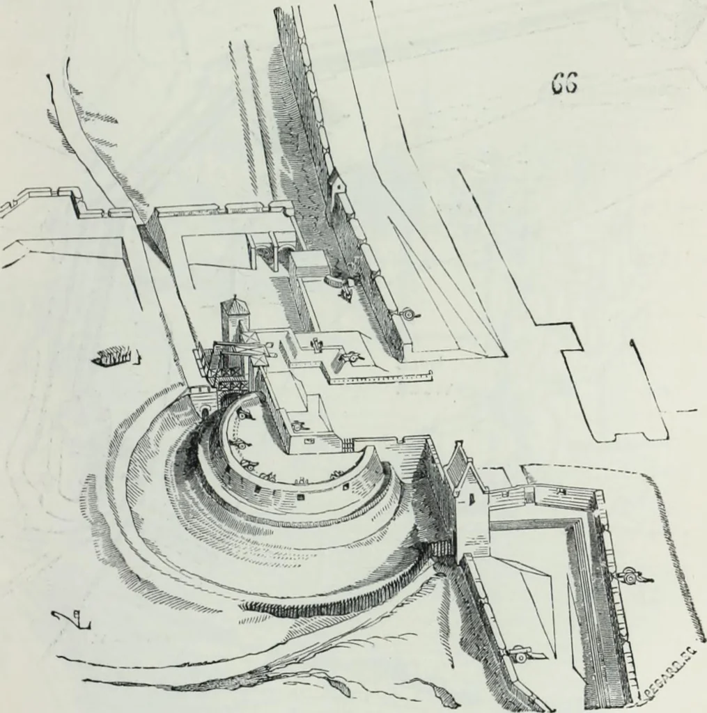 An illustration from Dictionnaire raisonné de l'architecture française du XIe au XVIe siècle, 1858, leaf 452