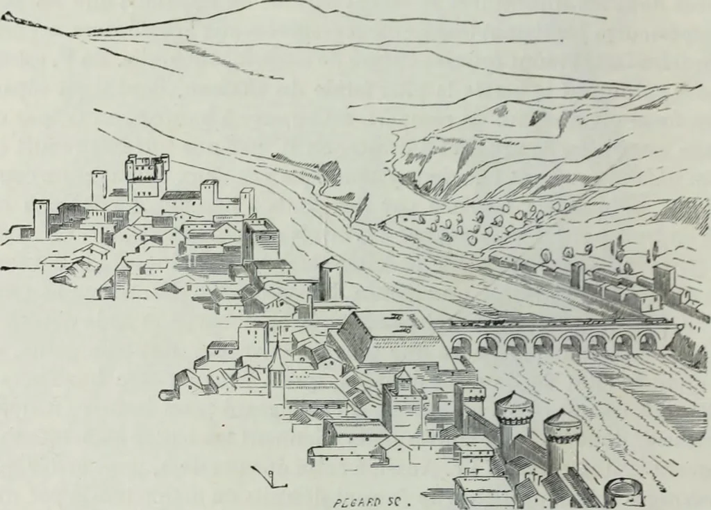 An illustration from Dictionnaire raisonné de l'architecture française du XIe au XVIe siècle, 1858, leaf 457