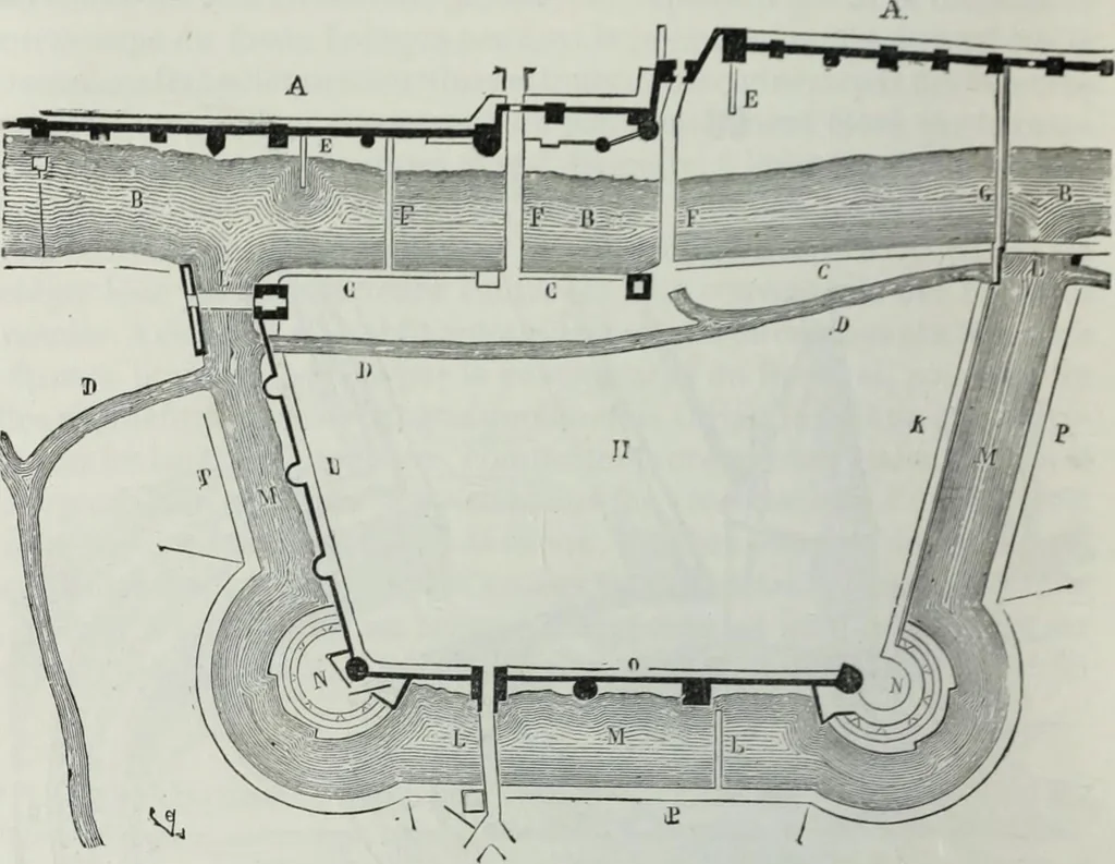An illustration from Dictionnaire raisonné de l'architecture française du XIe au XVIe siècle, 1858, leaf 461