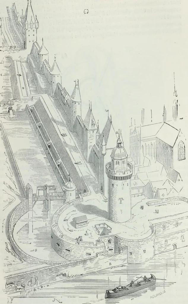 An illustration from Dictionnaire raisonné de l'architecture française du XIe au XVIe siècle, 1858, leaf 462