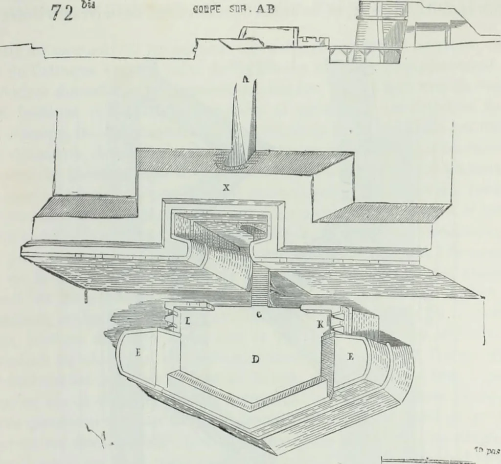 An illustration from Dictionnaire raisonné de l'architecture française du XIe au XVIe siècle, 1858, leaf 468