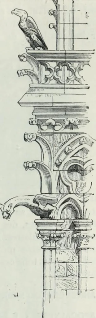 An illustration from Dictionnaire raisonné de l'architecture française du XIe au XVIe siècle, 1858, leaf 48