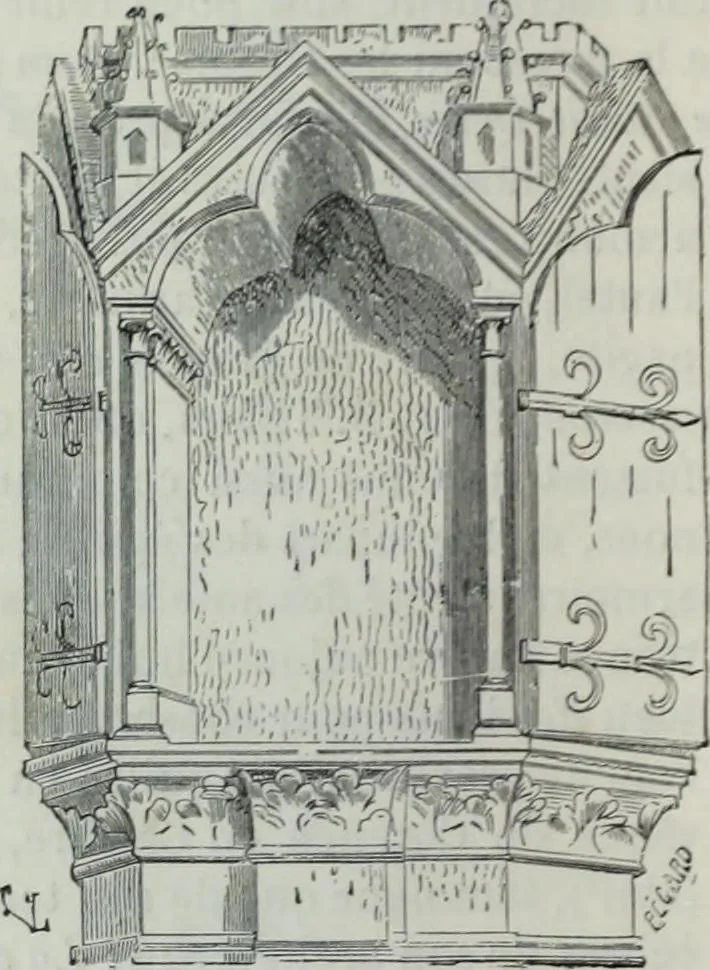 An illustration from Dictionnaire raisonné de l'architecture française du XIe au XVIe siècle, 1858, leaf 493