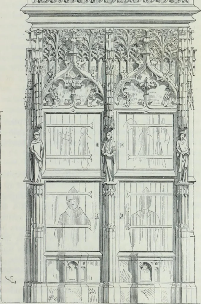 An illustration from Dictionnaire raisonné de l'architecture française du XIe au XVIe siècle, 1858, leaf 494