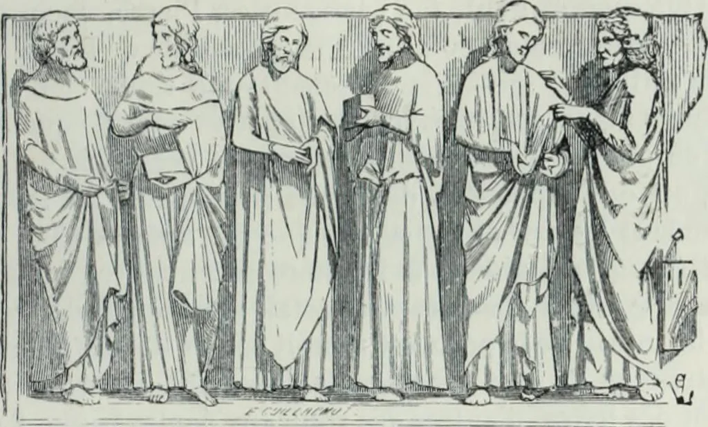 An illustration from Dictionnaire raisonné de l'architecture française du XIe au XVIe siècle, 1858, leaf 50