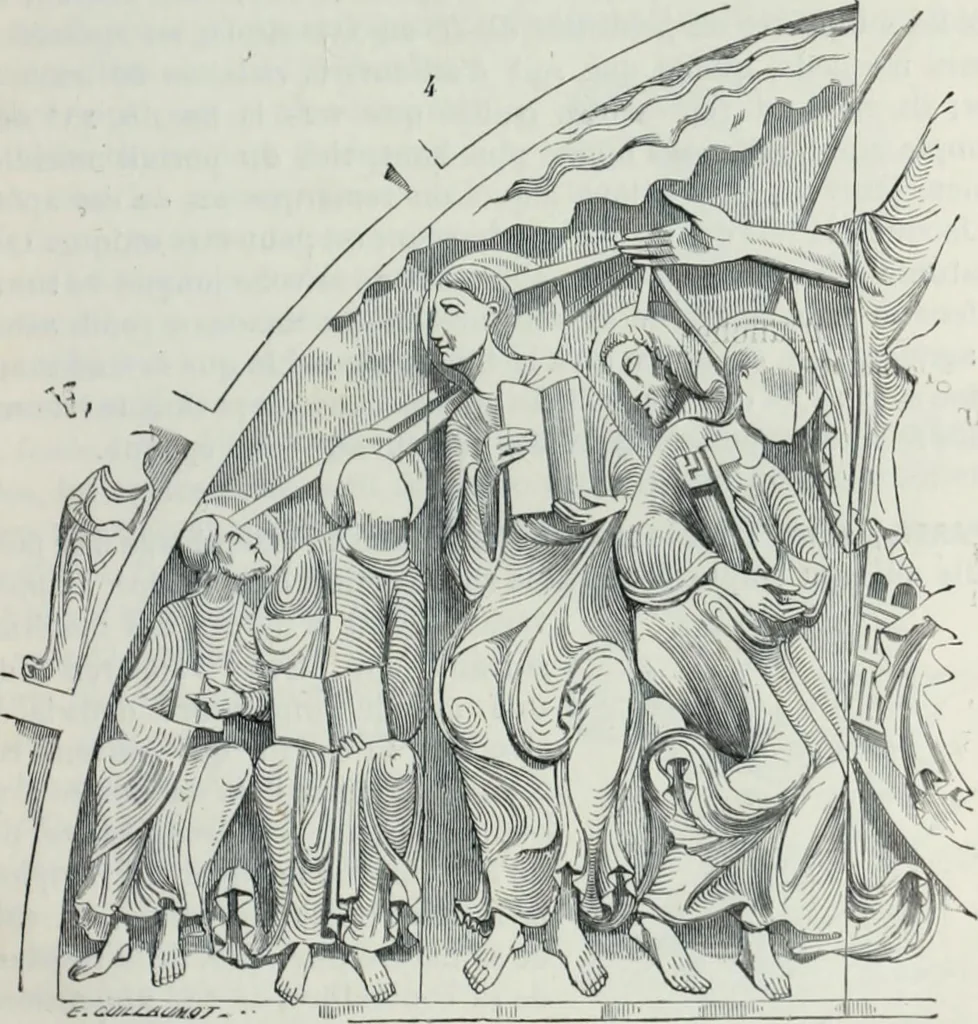 An illustration from Dictionnaire raisonné de l'architecture française du XIe au XVIe siècle, 1858, leaf 52