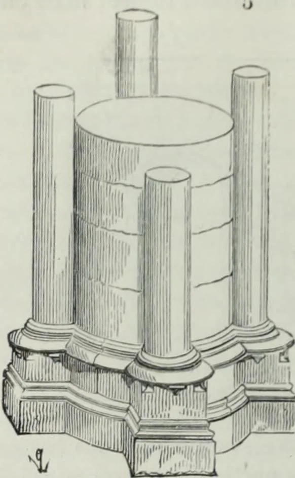 An illustration from Dictionnaire raisonné de l'architecture française du XIe au XVIe siècle, 1858, leaf 55
