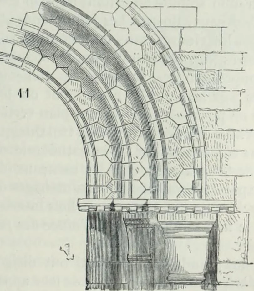 An illustration from Dictionnaire raisonné de l'architecture française du XIe au XVIe siècle, 1858, leaf 56