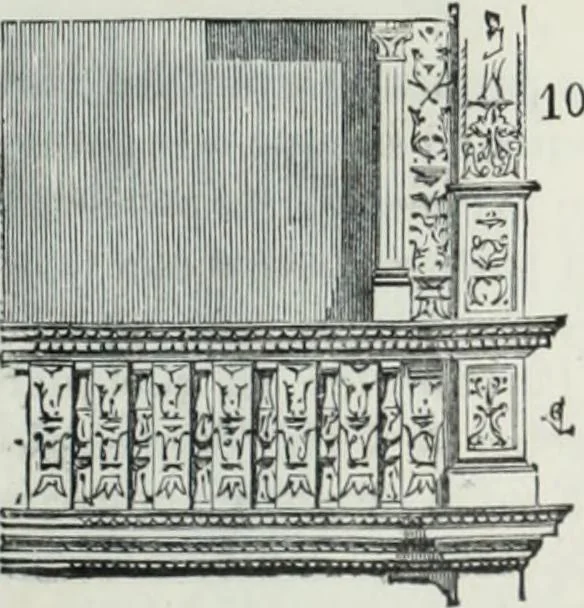 An illustration from Dictionnaire raisonné de l'architecture française du XIe au XVIe siècle, 1858, leaf 68
