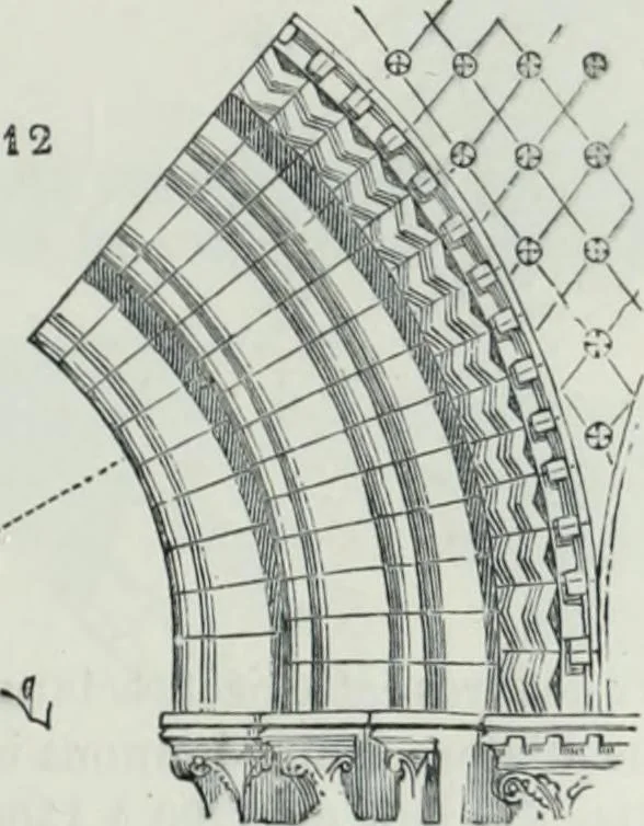An illustration from Dictionnaire raisonné de l'architecture française du XIe au XVIe siècle, 1858, leaf 72