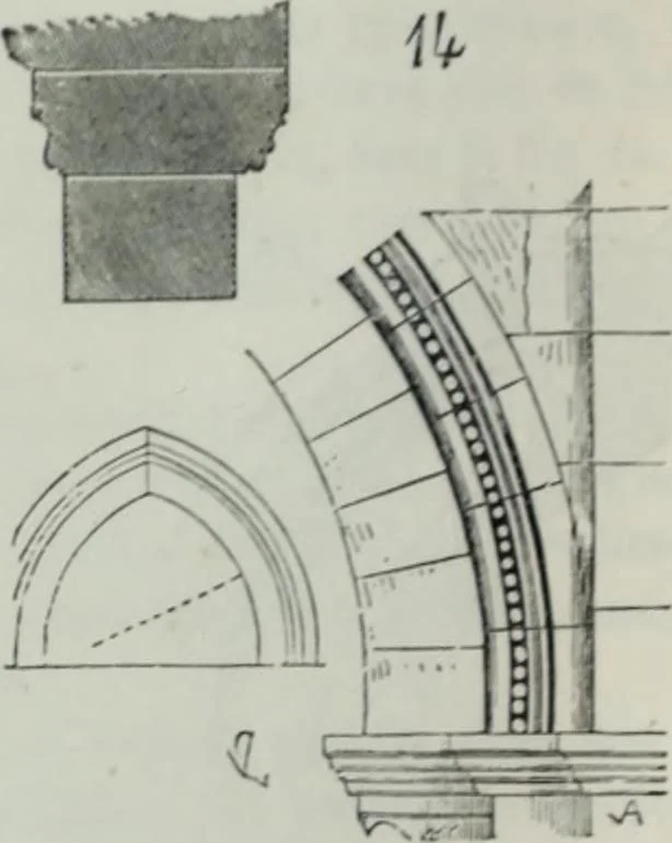 An illustration from Dictionnaire raisonné de l'architecture française du XIe au XVIe siècle, 1858, leaf 73