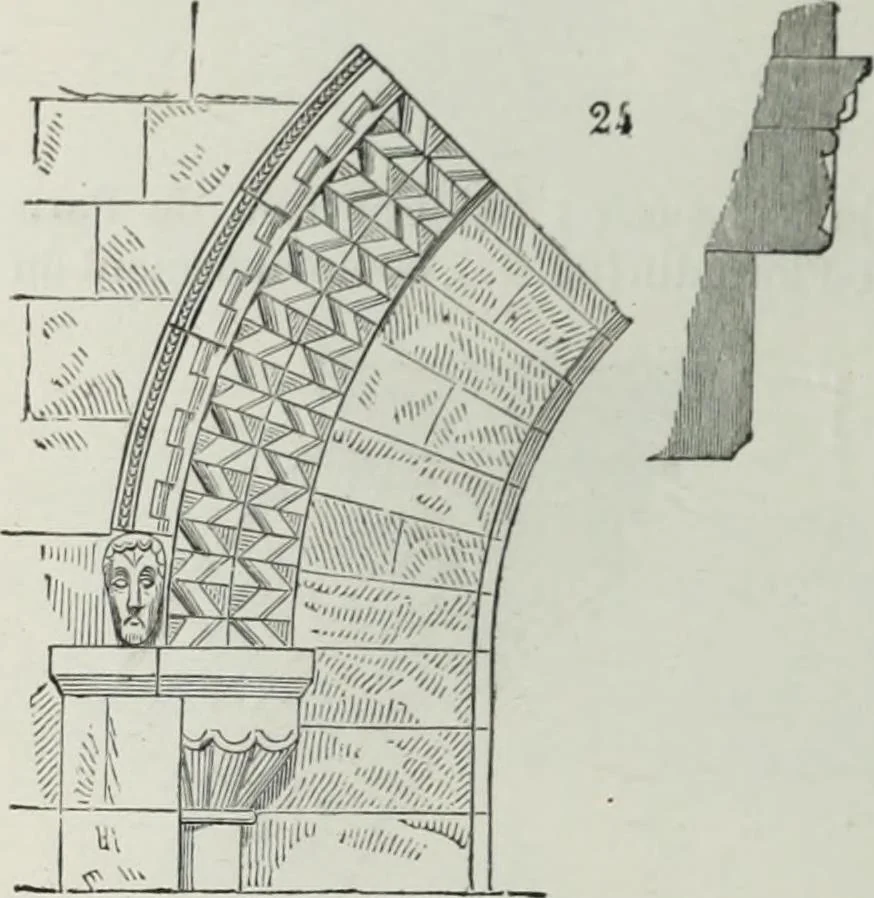 An illustration from Dictionnaire raisonné de l'architecture française du XIe au XVIe siècle, 1858, leaf 75