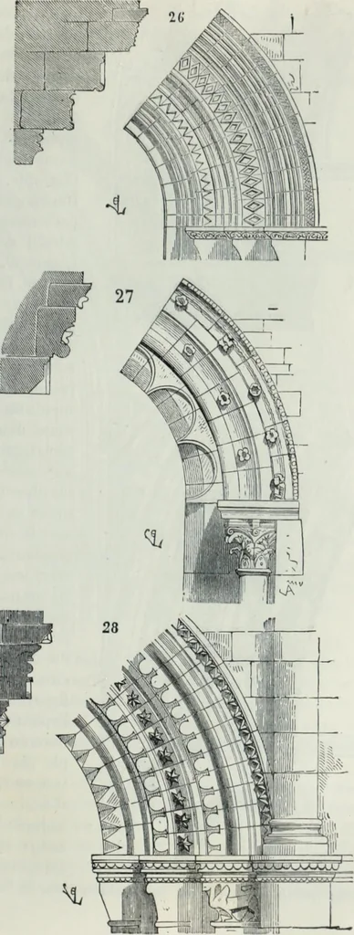 An illustration from Dictionnaire raisonné de l'architecture française du XIe au XVIe siècle, 1858, leaf 76