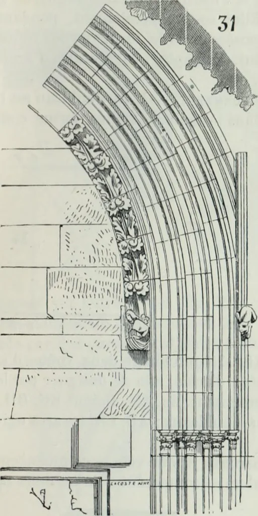 An illustration from Dictionnaire raisonné de l'architecture française du XIe au XVIe siècle, 1858, leaf 78