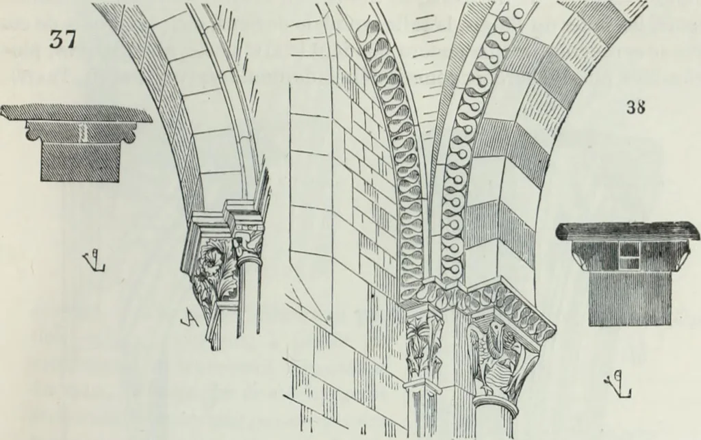 An illustration from Dictionnaire raisonné de l'architecture française du XIe au XVIe siècle, 1858, leaf 80