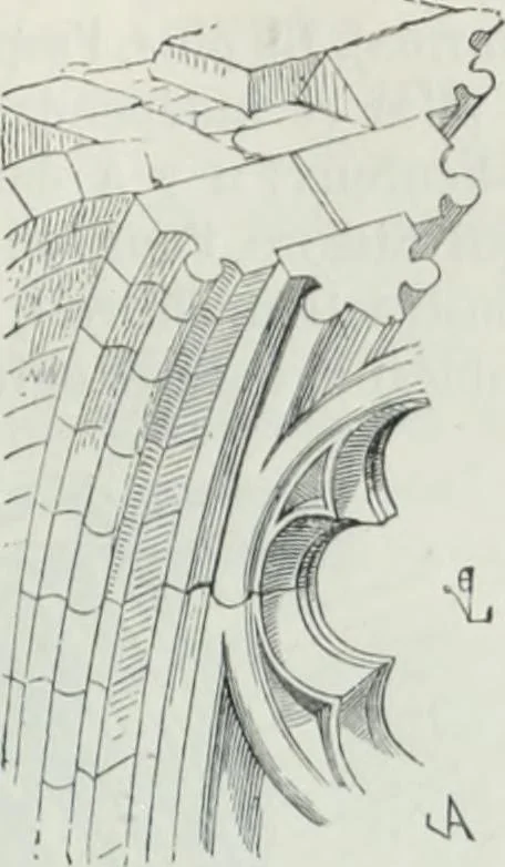 An illustration from Dictionnaire raisonné de l'architecture française du XIe au XVIe siècle, 1858, leaf 82