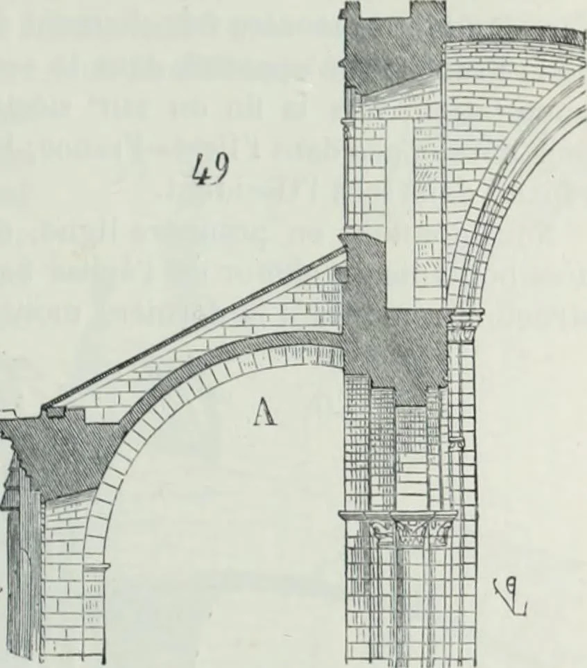 An illustration from Dictionnaire raisonné de l'architecture française du XIe au XVIe siècle, 1858, leaf 86