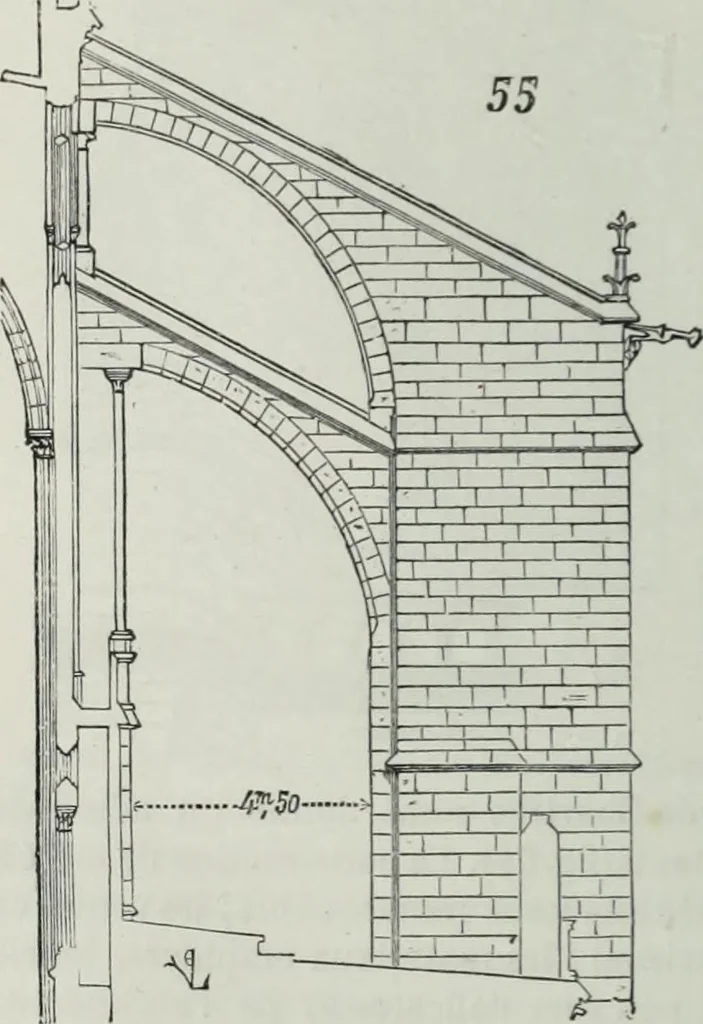An illustration from Dictionnaire raisonné de l'architecture française du XIe au XVIe siècle, 1858, leaf 91