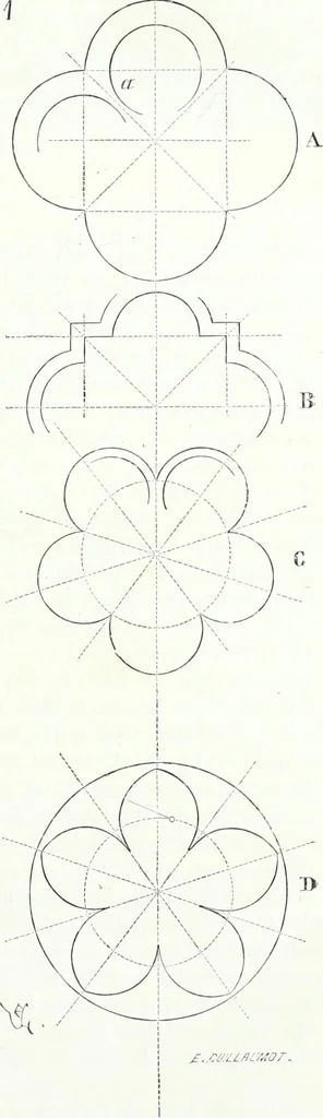 An illustration from Dictionnaire raisonné de l'architecture française du XIe au XVIe siècle, 1858, leaf 10