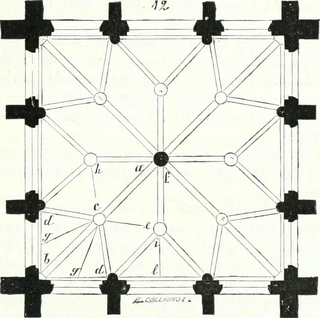An illustration from Dictionnaire raisonné de l'architecture française du XIe au XVIe siècle, 1858, leaf 102