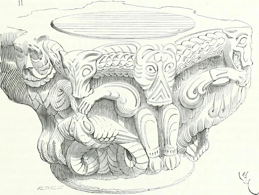 An illustration from Dictionnaire raisonné de l'architecture française du XIe au XVIe siècle, 1858, leaf 130