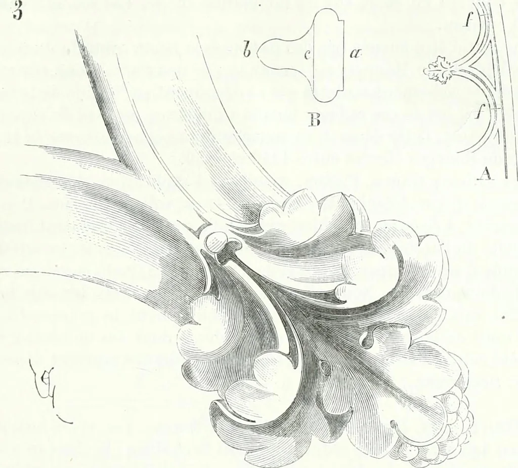 An illustration from Dictionnaire raisonné de l'architecture française du XIe au XVIe siècle, 1858, leaf 14
