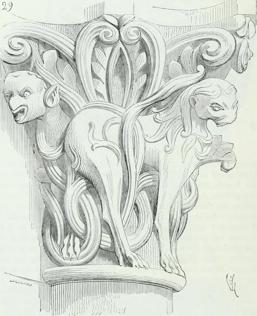 An illustration from Dictionnaire raisonné de l'architecture française du XIe au XVIe siècle, 1858, leaf 189