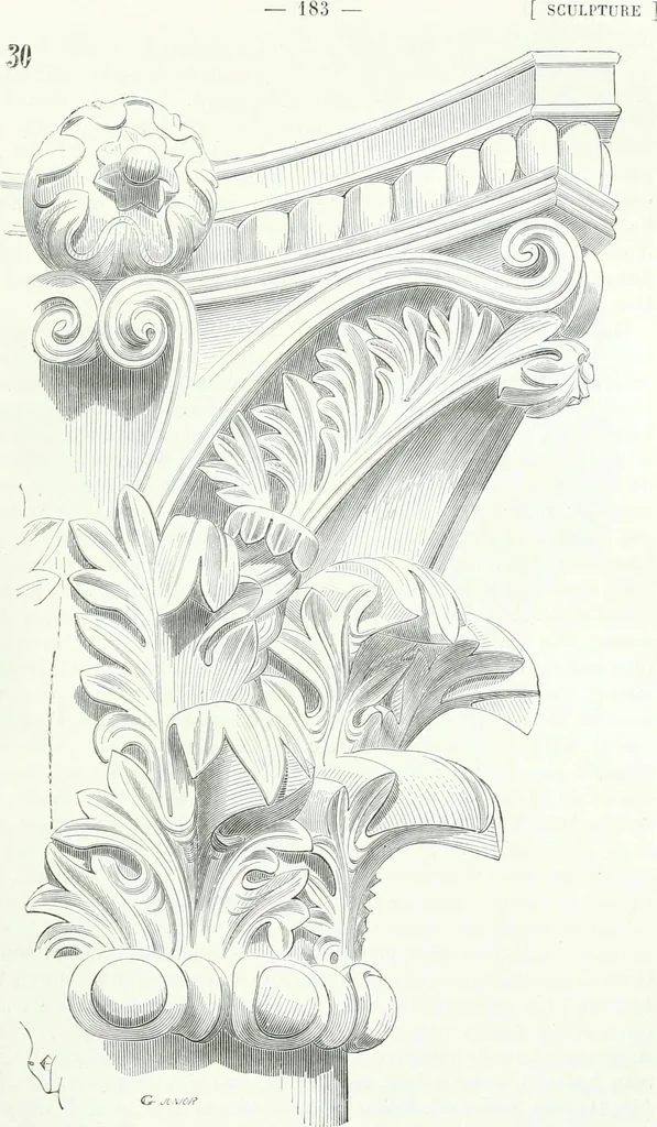 An illustration from Dictionnaire raisonné de l'architecture française du XIe au XVIe siècle, 1858, leaf 190