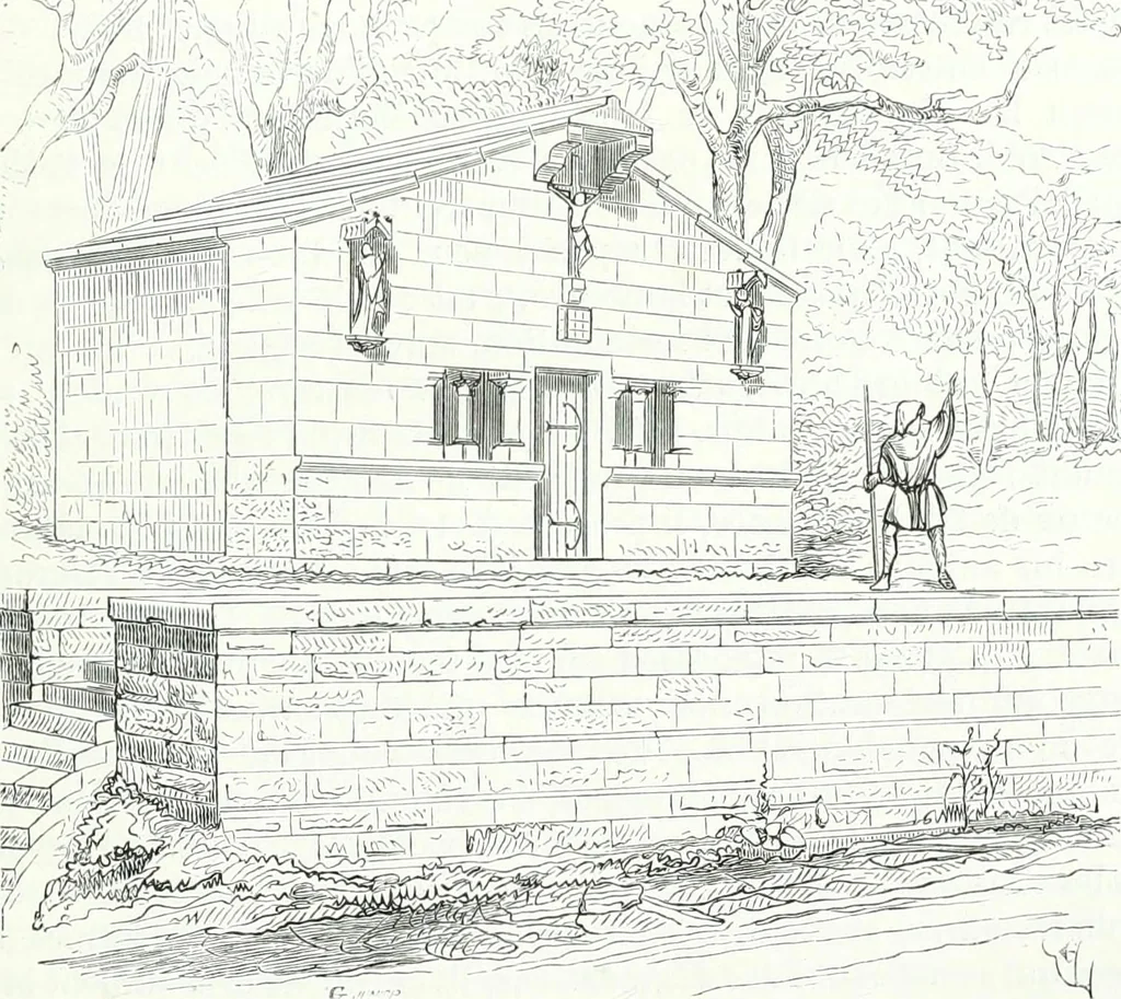 An illustration from Dictionnaire raisonné de l'architecture française du XIe au XVIe siècle, 1858, leaf 20