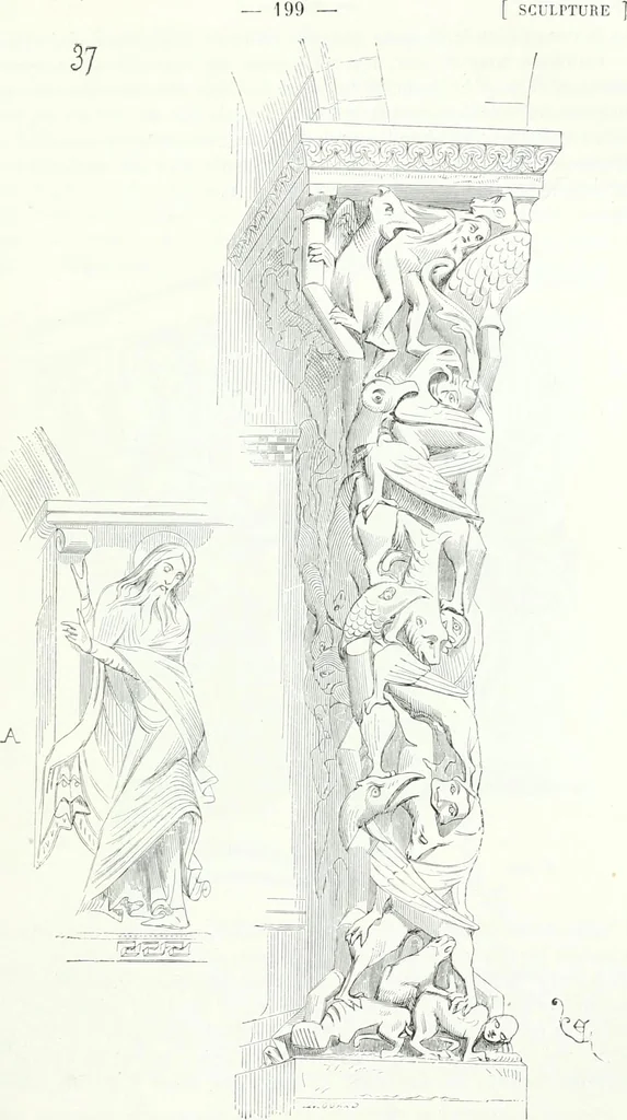 An illustration from Dictionnaire raisonné de l'architecture française du XIe au XVIe siècle, 1858, leaf 206