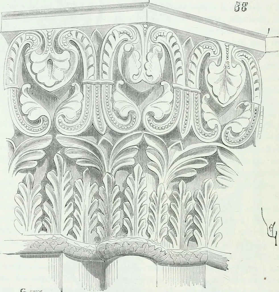 An illustration from Dictionnaire raisonné de l'architecture française du XIe au XVIe siècle, 1858, leaf 207