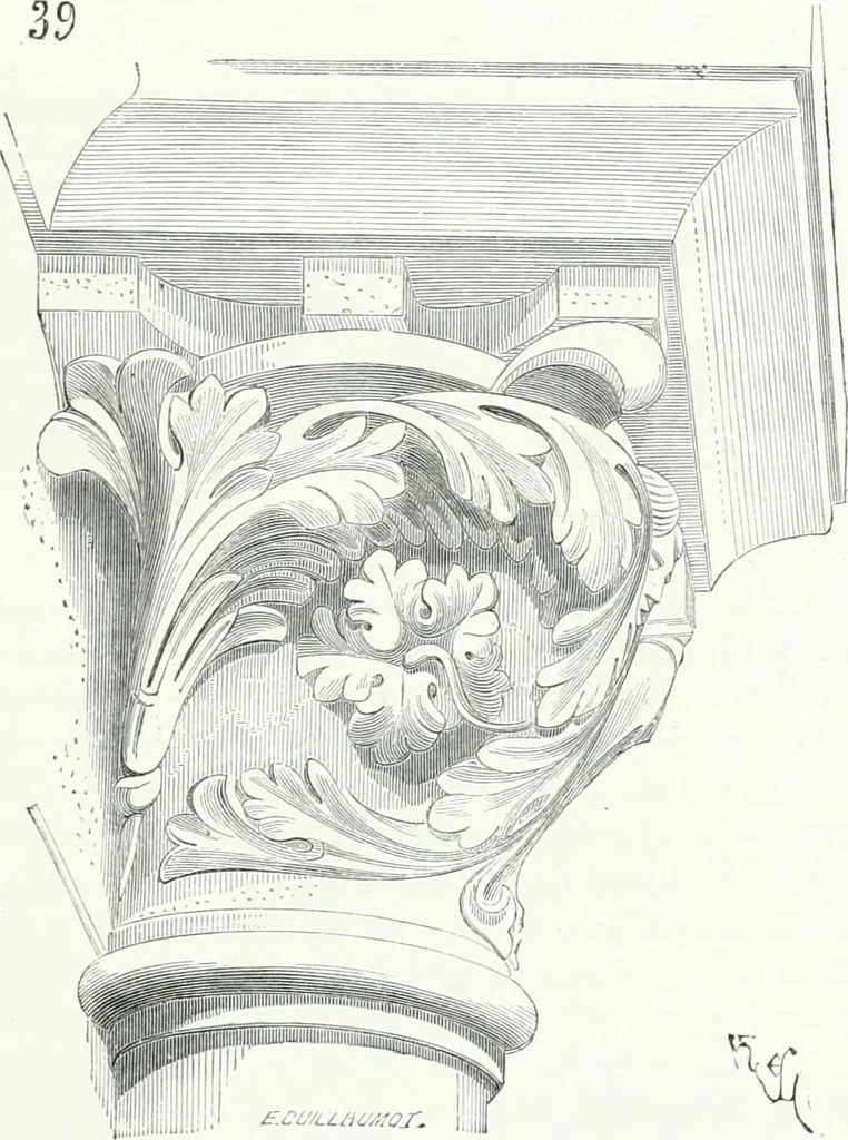 An illustration from Dictionnaire raisonné de l'architecture française du XIe au XVIe siècle, 1858, leaf 208