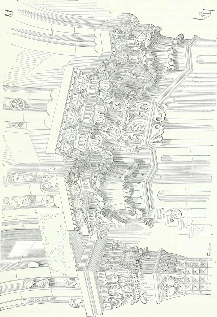 An illustration from Dictionnaire raisonné de l'architecture française du XIe au XVIe siècle, 1858, leaf 210
