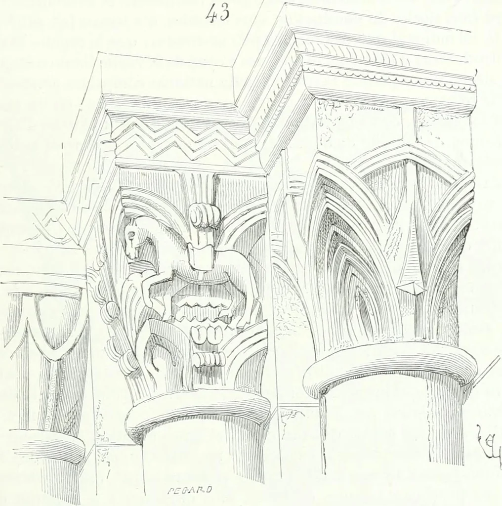 An illustration from Dictionnaire raisonné de l'architecture française du XIe au XVIe siècle, 1858, leaf 214
