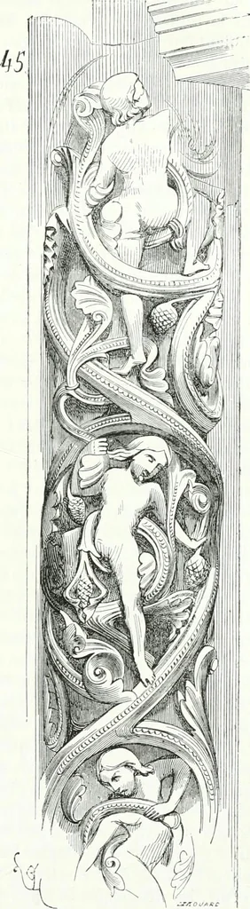 An illustration from Dictionnaire raisonné de l'architecture française du XIe au XVIe siècle, 1858, leaf 218