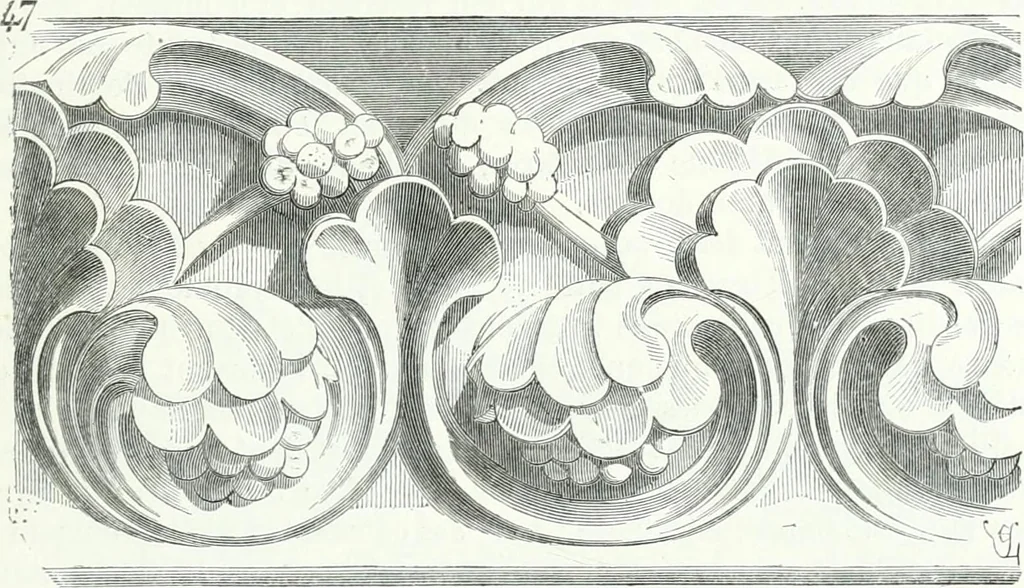 An illustration from Dictionnaire raisonné de l'architecture française du XIe au XVIe siècle, 1858, leaf 222