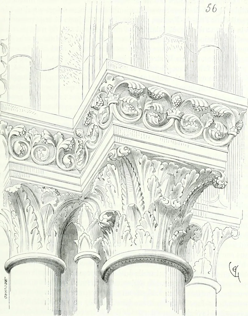 An illustration from Dictionnaire raisonné de l'architecture française du XIe au XVIe siècle, 1858, leaf 238