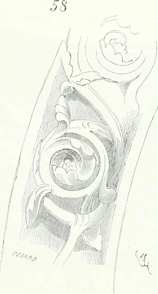 An illustration from Dictionnaire raisonné de l'architecture française du XIe au XVIe siècle, 1858, leaf 244