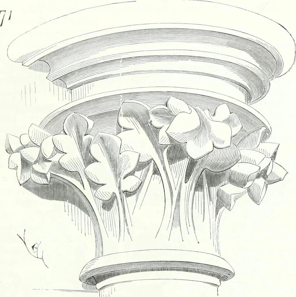 An illustration from Dictionnaire raisonné de l'architecture française du XIe au XVIe siècle, 1858, leaf 270