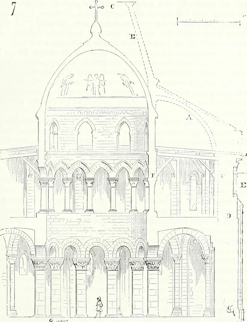 An illustration from Dictionnaire raisonné de l'architecture française du XIe au XVIe siècle, 1858, leaf 296