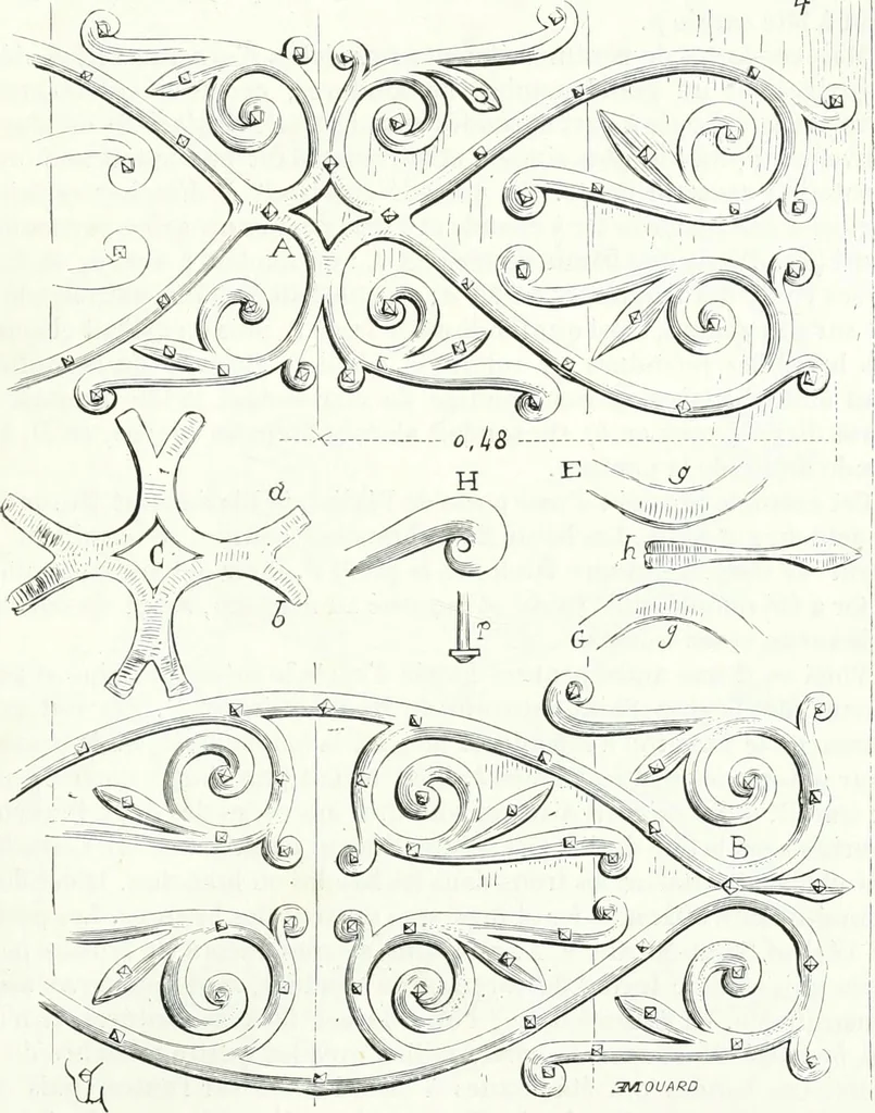 An illustration from Dictionnaire raisonné de l'architecture française du XIe au XVIe siècle, 1858, leaf 304