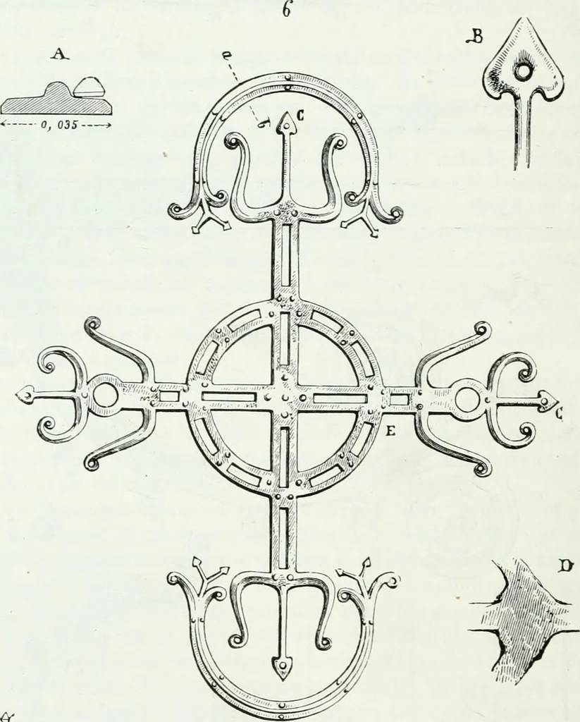An illustration from Dictionnaire raisonné de l'architecture française du XIe au XVIe siècle, 1858, leaf 307