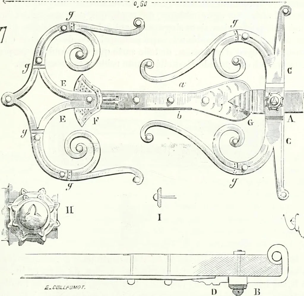 An illustration from Dictionnaire raisonné de l'architecture française du XIe au XVIe siècle, 1858, leaf 308