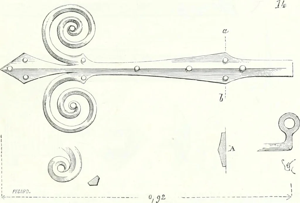 An illustration from Dictionnaire raisonné de l'architecture française du XIe au XVIe siècle, 1858, leaf 318